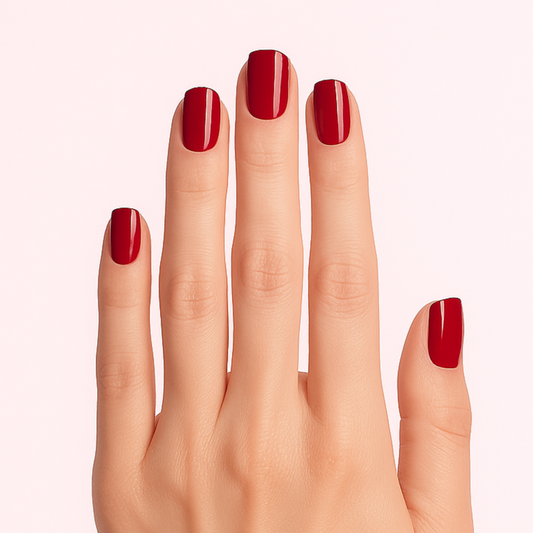 ruby red gel nail stickers